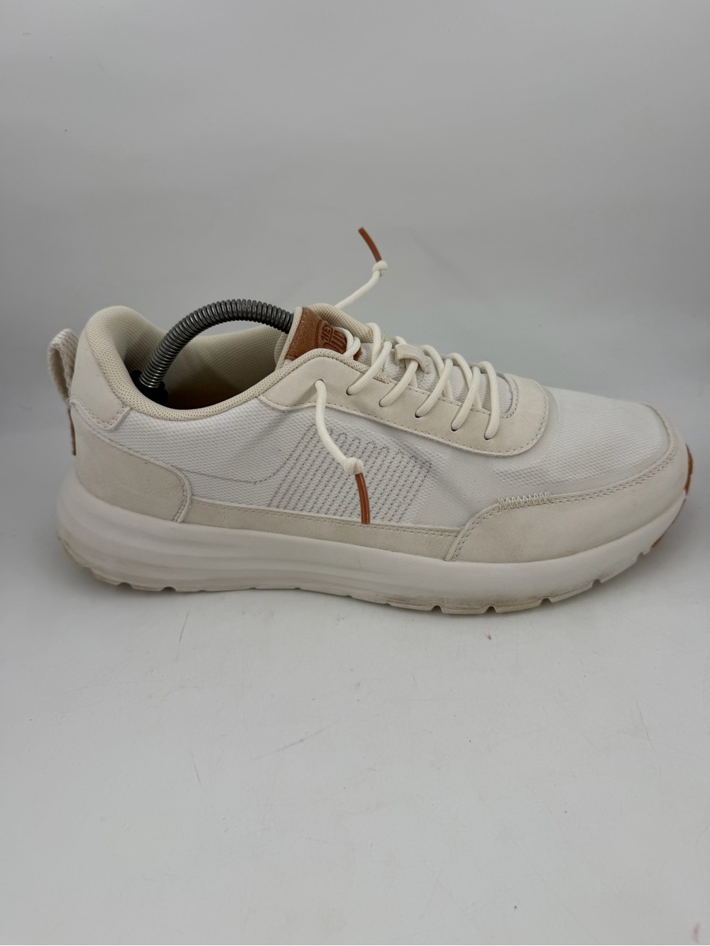 Hey Dude Men’s Sirocco Alta Essentials -SZ 11- Cream Comfort Shoes Sneakers